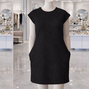 Elegant Blue and Black Women's Mod Dress